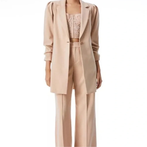 Alice + Olivia Wenona ruched blazer - Picture 2 of 7